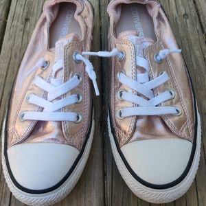 Converse Shorelines rose gold, size 7 women's